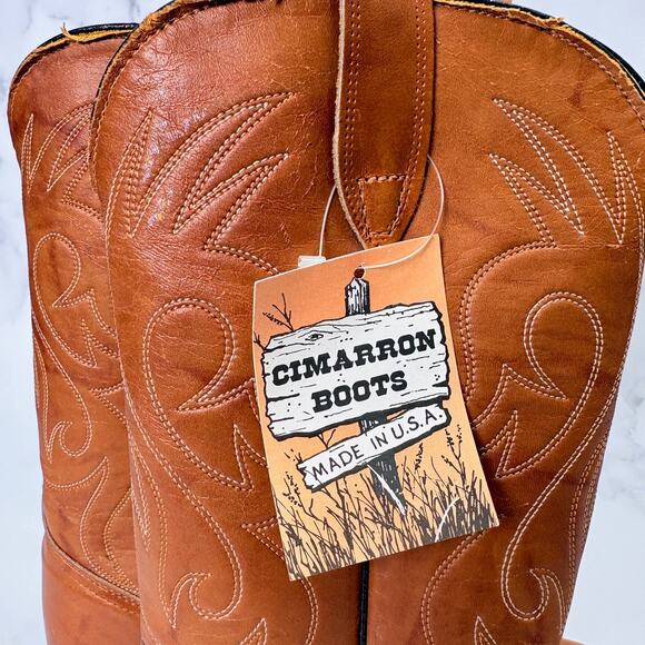 Republic Boot Company Cimarron Handmade Cowboy Boots Mens 10.5 Style 51635 NWT main image 5